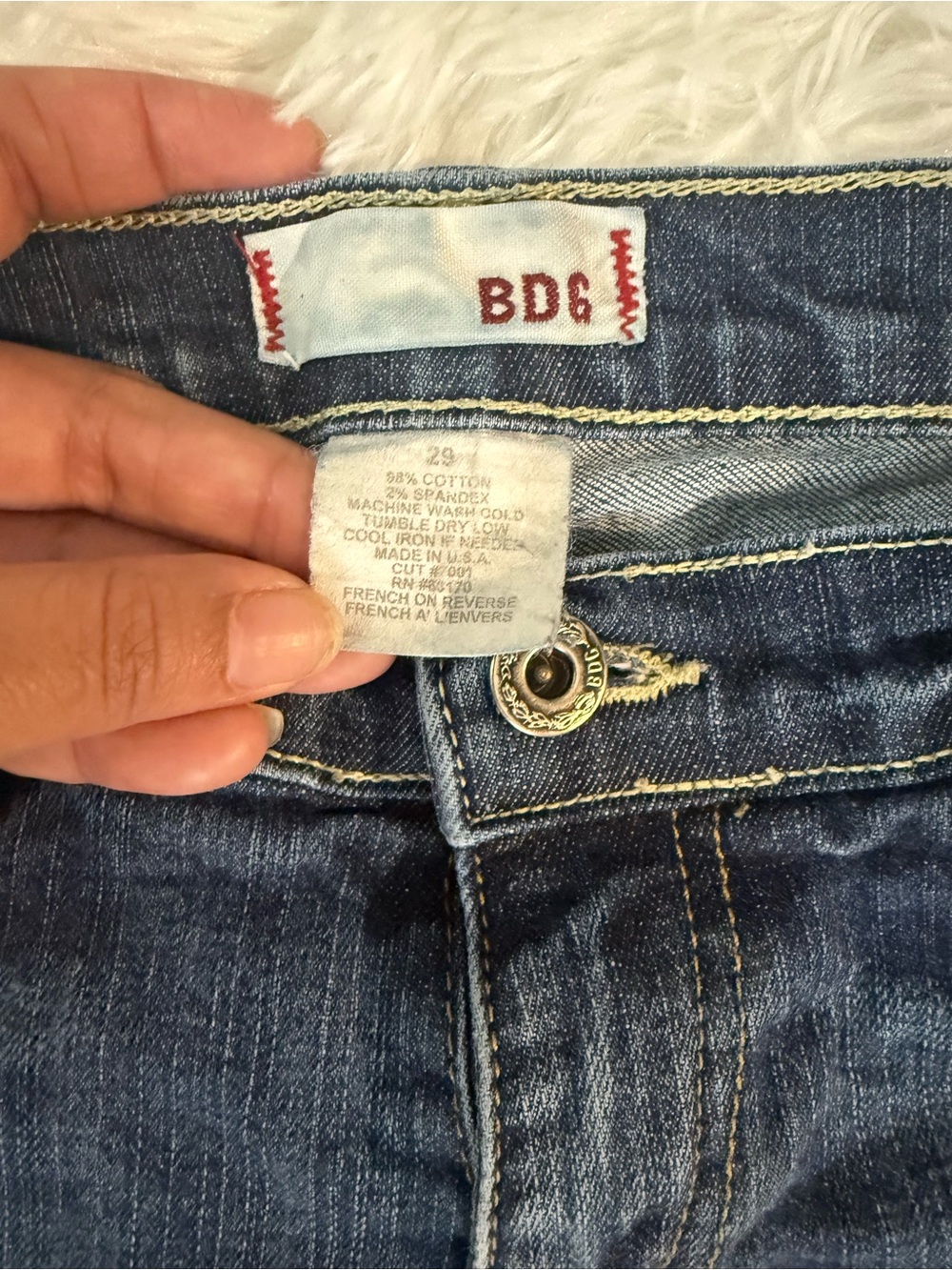 Lot 2 pairs Skinny Jeans BDG - Level 99 Size 29 Waist 34 x 32 Blue Denim Stretch - Picture 3 of 10